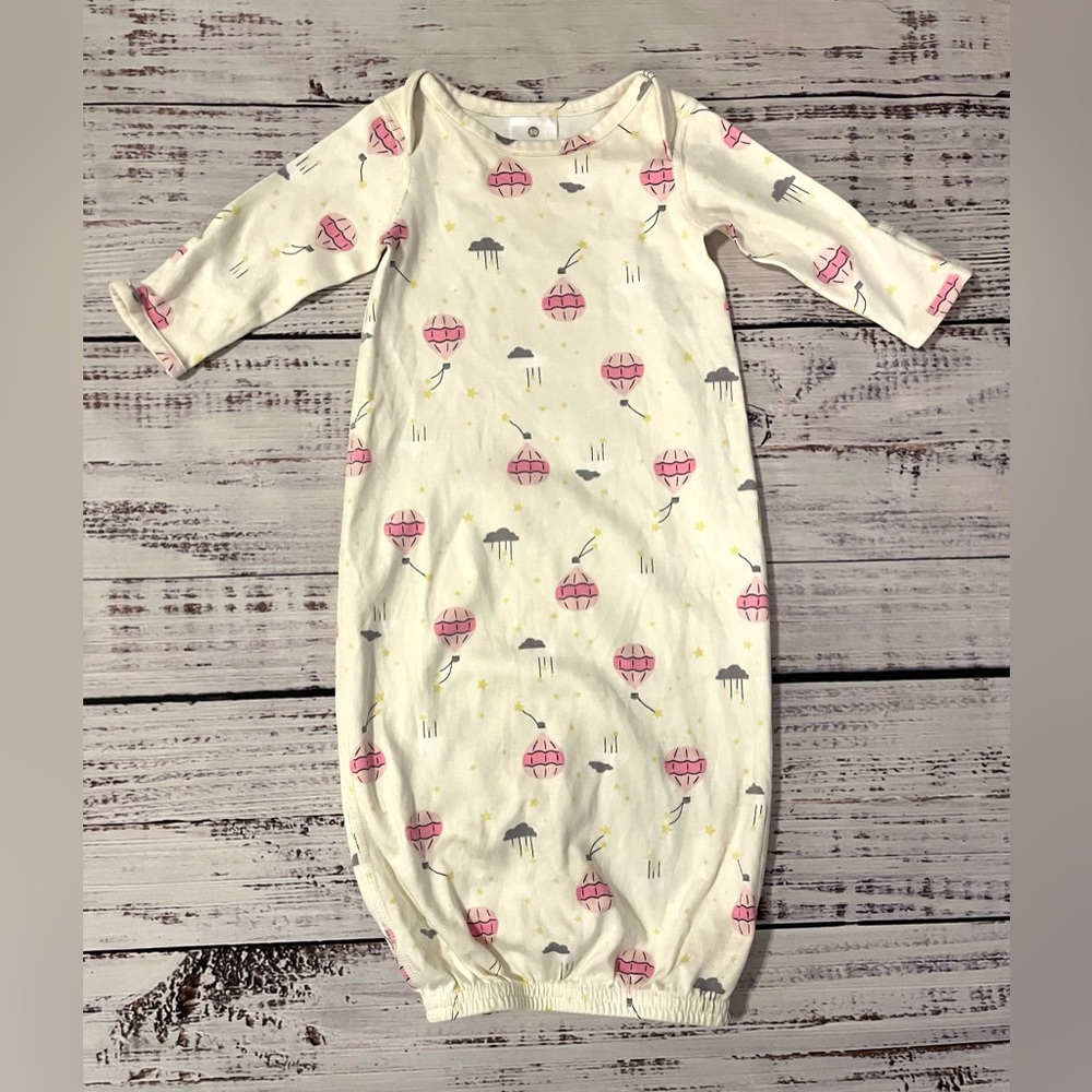 Hanna Andersson Baby Girls Sleep Sack Cream Pink Hot Air Balloons 50/Newborn 0-3